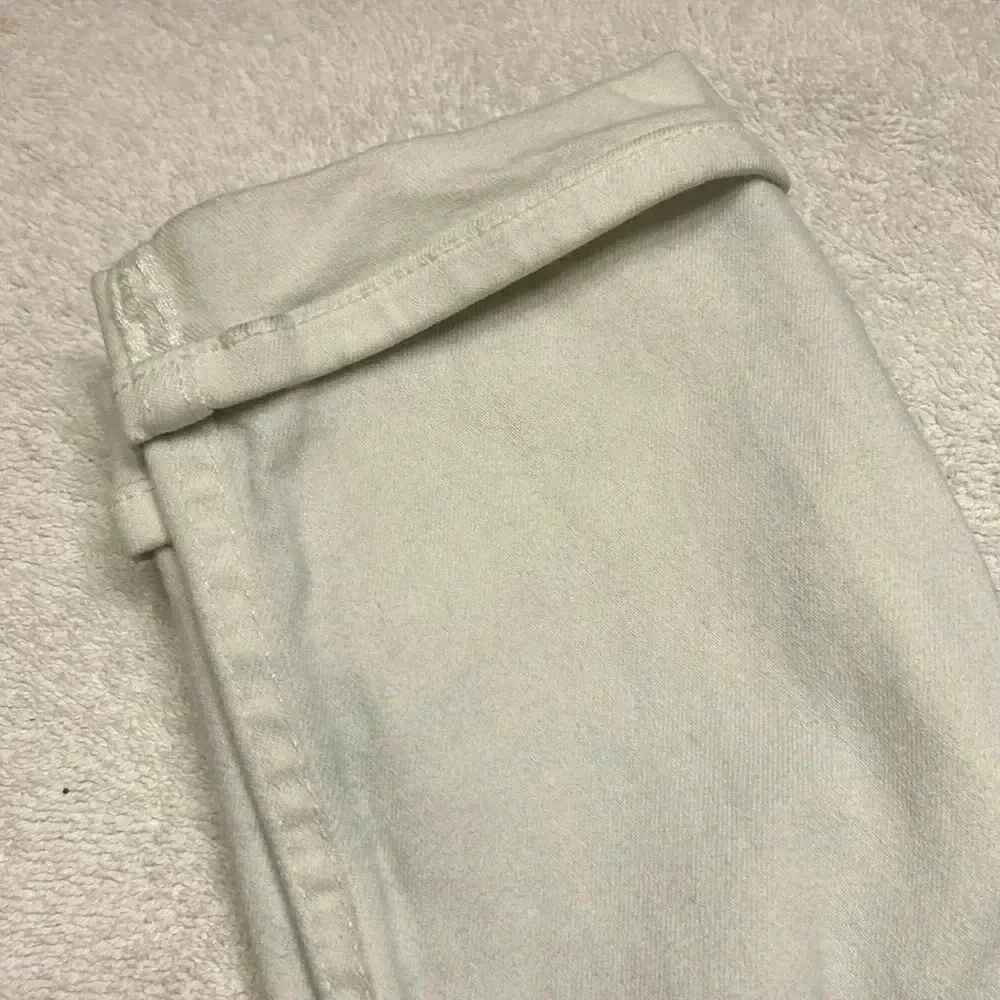 Hudson Tally Crop Skinny Woman Cuffed White Jean size 27 - Picture 5 of 11